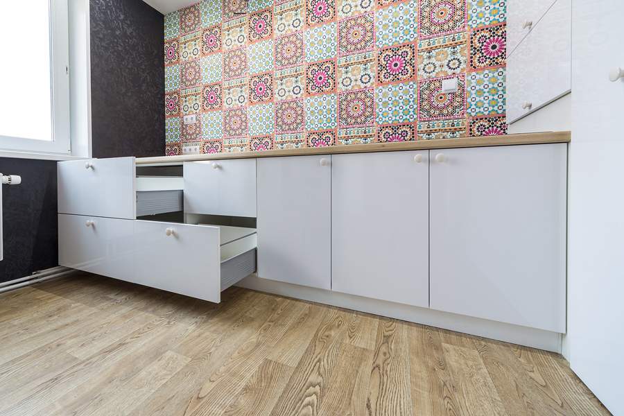 Кухня "Белый глянец"