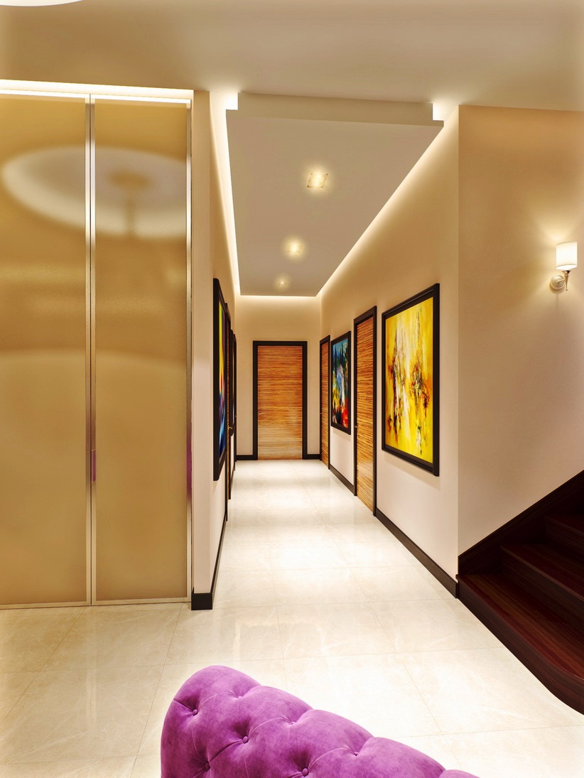 Парящий натяжной потолок в коридор Парящий натяжной потолок в коридор