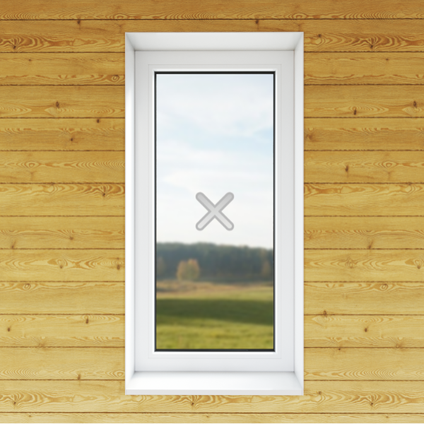 Окно глухое 500*1000 мм