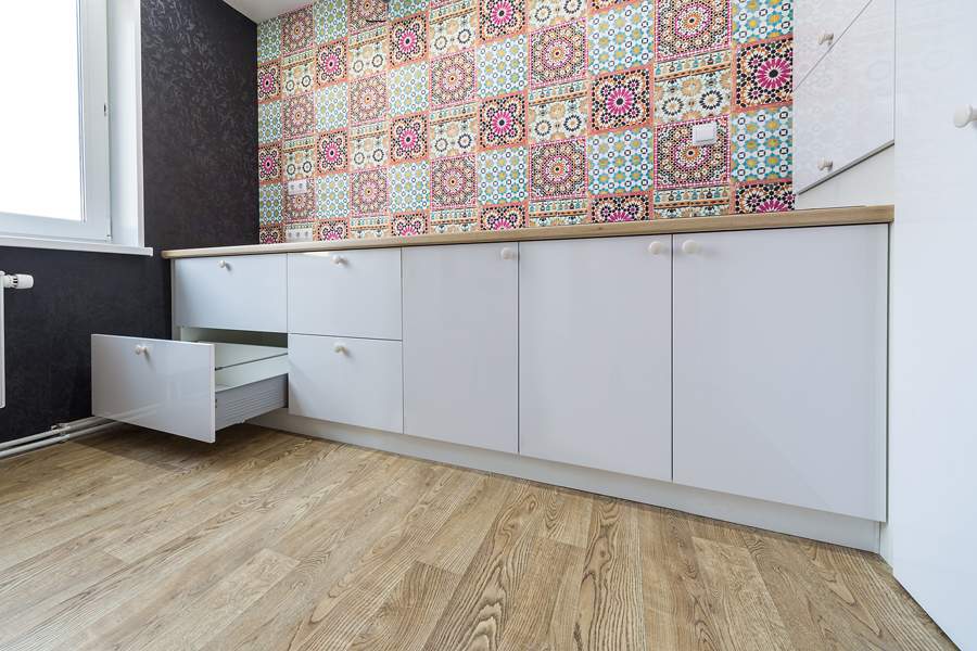 Кухня "Белый глянец"