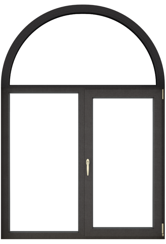 Арочное окно с ламинацией 1380*1600 Арочное окно с ламинацией 1380*1600