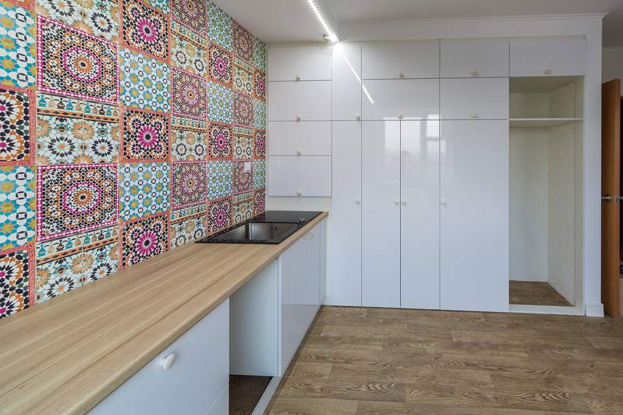 Кухня "Белый глянец"