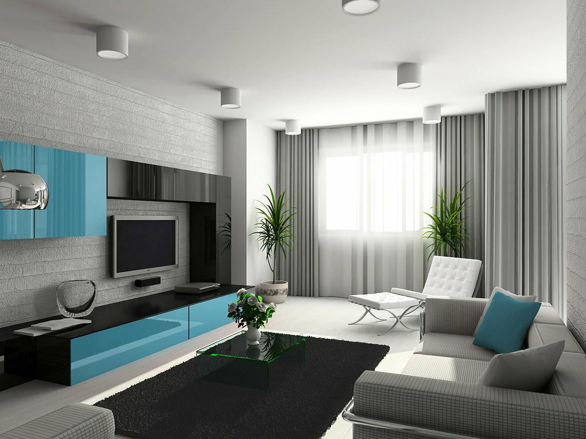 Тканевый натяжной потолок с освещением в гостиной Тканевый натяжной потолок с освещением в гостиной